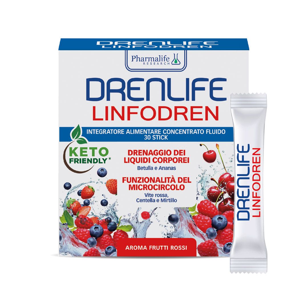 Drenlife Linfodren stick frutti rossi