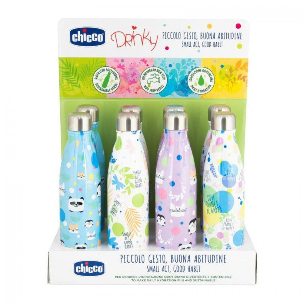 Nici 42956 Borraccia Orso Criz Lee e Riccio Hedda e Henny, 19,5 cm, Multicolore, Volume 500 ml Nici 42956 Borraccia Orso Criz Lee e Riccio Hedda e Henny, 19,5 cm, Multicolore, Volume 500 ml