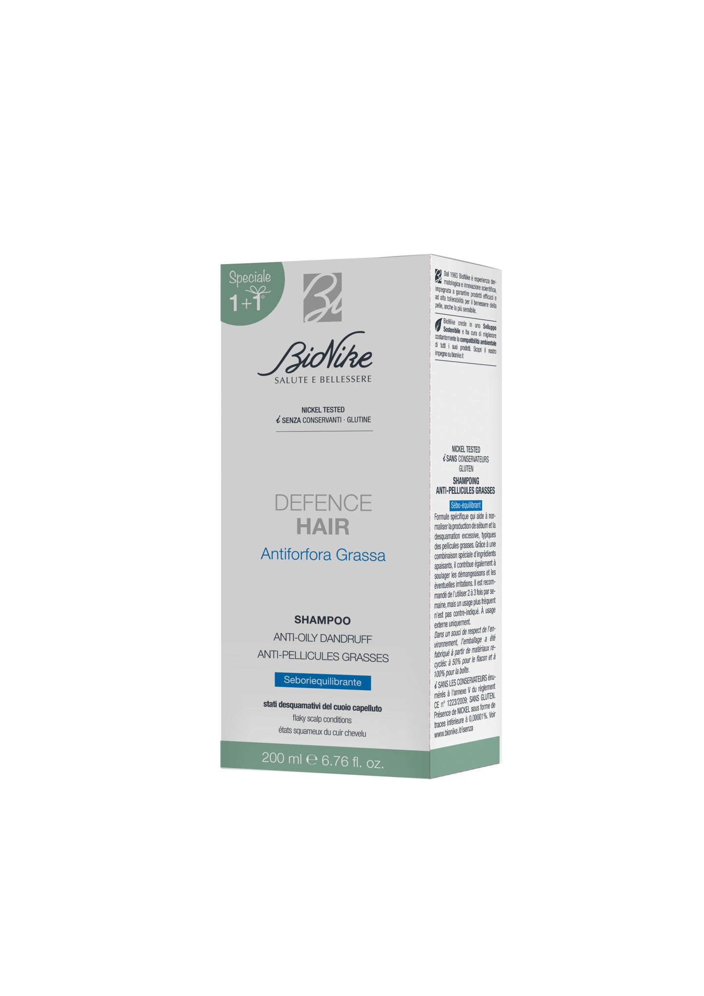 Bionike Defence hair shampoo antiforfora grassa
