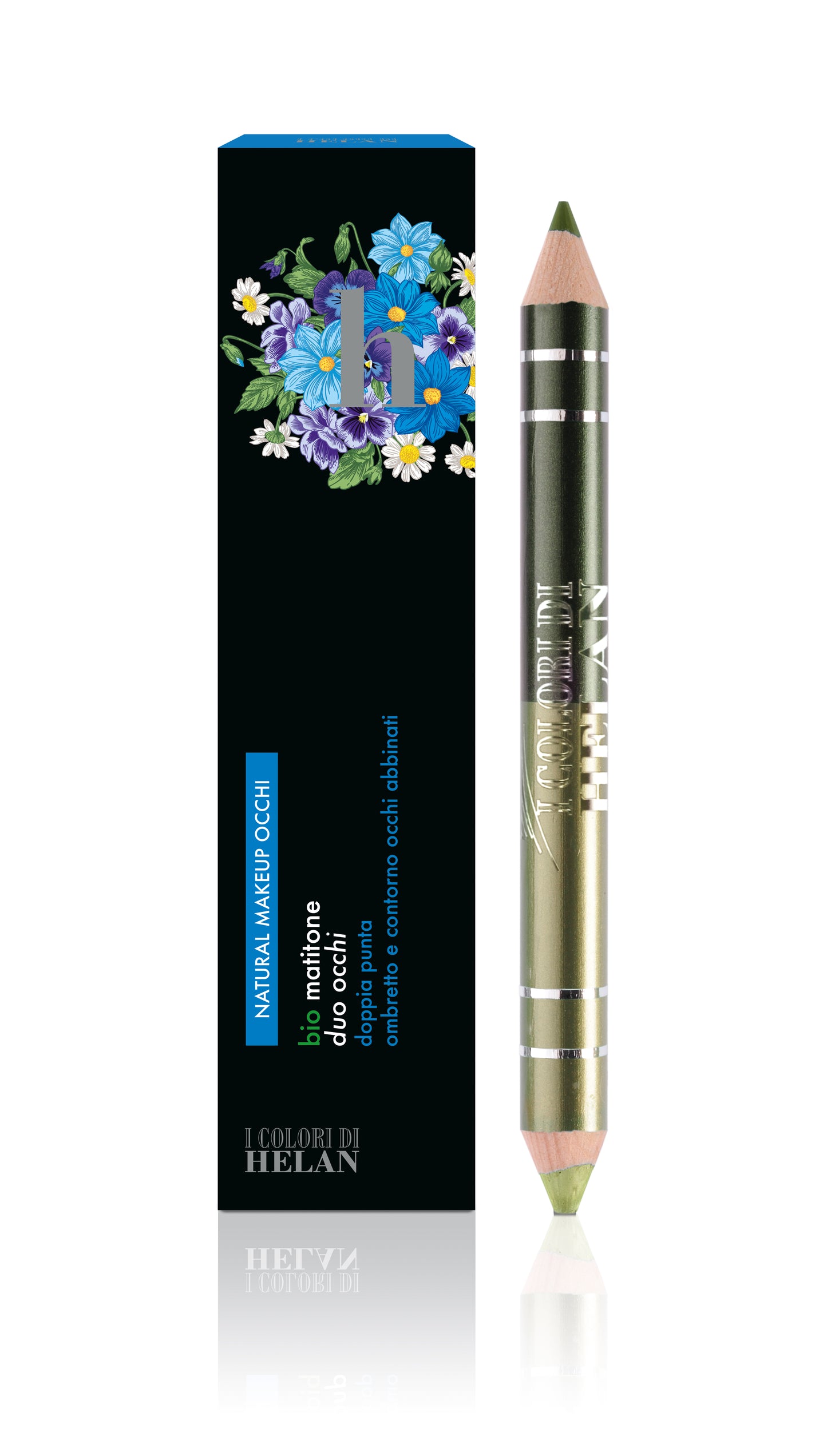 Helan bio matitone duo occhi giada-verde muschio