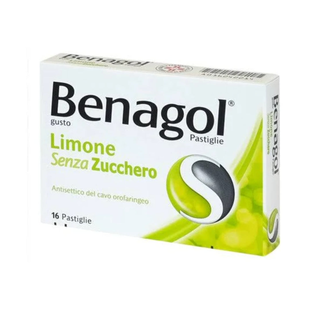 Benagol 16 pastiglie gusto limone sena zucchero