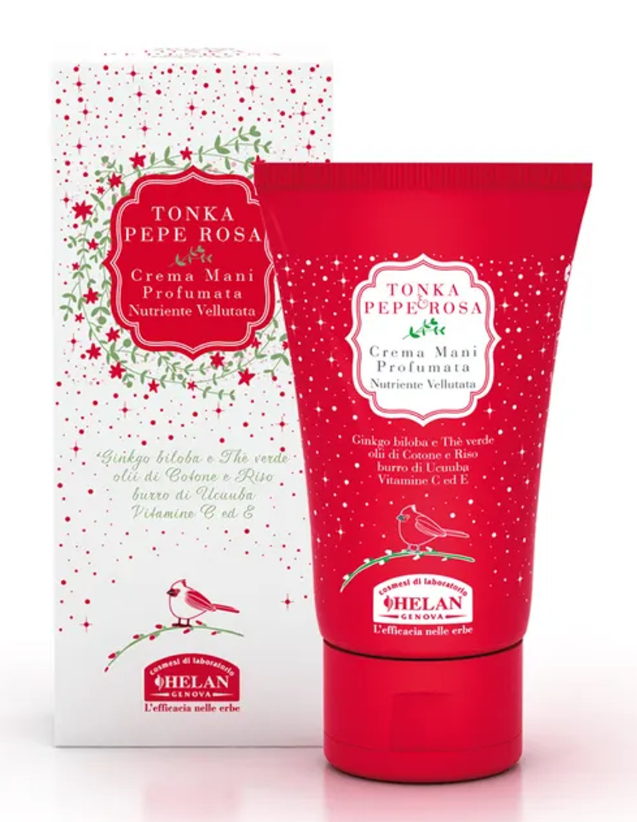 Helan Crema mani profumata tonka e pepe rosa