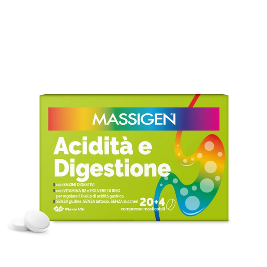 Massigen Acidità e digestione compresse