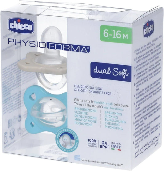 Chicco succhietti light lumi silicone 6-16 mesi