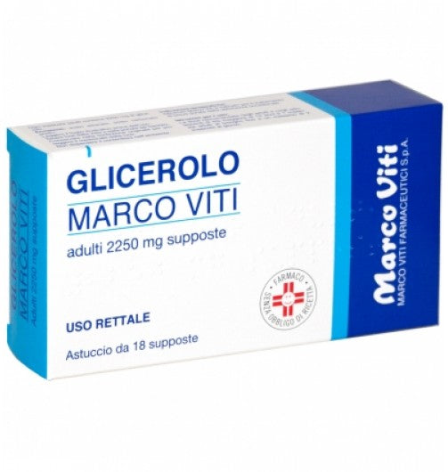 Glicerolo Marco Viti 2250 mg Adulti - 18 Supposte