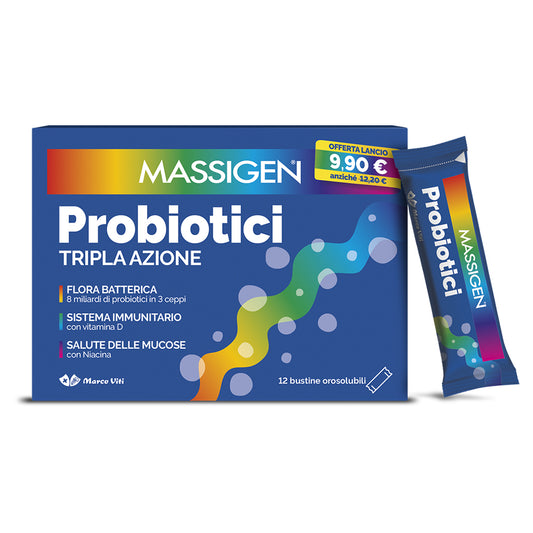 Massigen Probiotici 12 bustine orosolubili